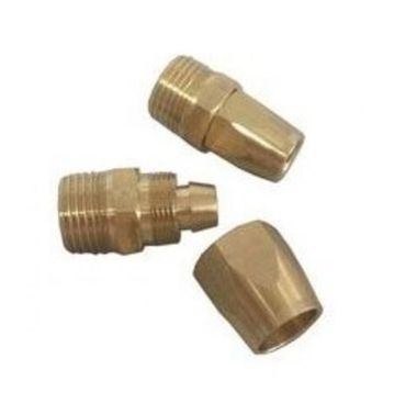 Соединитель резьбовой 1/2''с зажимом для шланга 10*14мм (наруж. резьба) RockForce##Rock FORCE RF-B1410/4