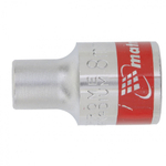 Головка торцевая, 8 мм, двенадцатигранная, CrV, под квадрат 1/2, хромированная Matrix