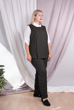 Брюки зауженные 2949ШПА, Хаки #48Х022949ШП