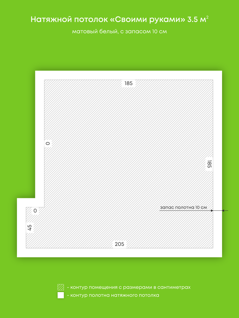 Натяжные потолки 16.2 м2, 3.5 м2, 9.5 м2, 5.7 м2, 3.8 м2