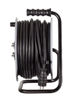 Удлинитель силовой на металлической катушке Ресанта СУ-3х2,5КГ-50/3 (с выкл., 4 розетки, IP44)