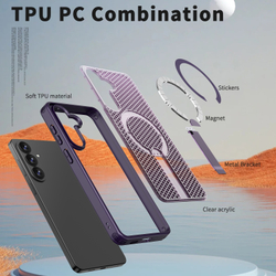 Прозрачный чехол Mesh Pro Magnetic Case для Samsung Galaxy S26