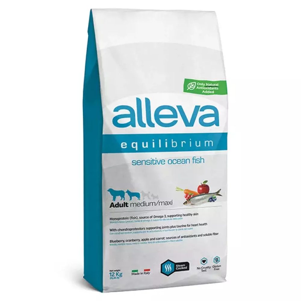 Alleva Equilibrium Adult Medium & Maxi с океанической рыбой