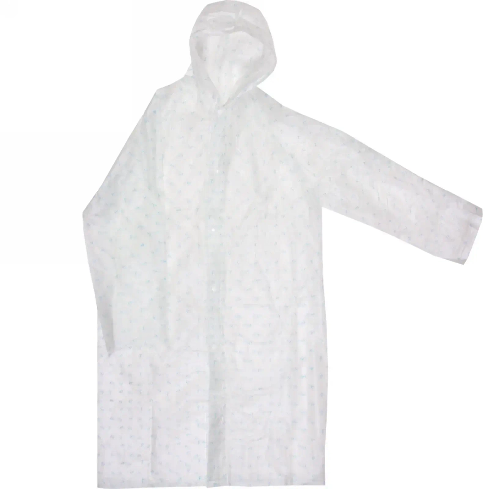 Дождевик-плащ 120 Мкрн 110*62см «Якорь» с капюшоном и завязками, на кнопках, ДоброСад