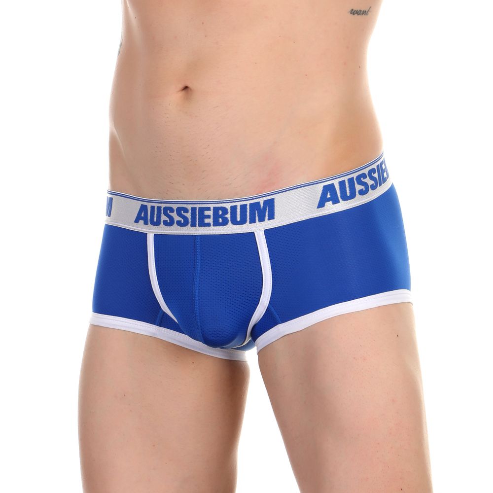 Мужские трусы хипсы синие в сетку AUSSIEBUM