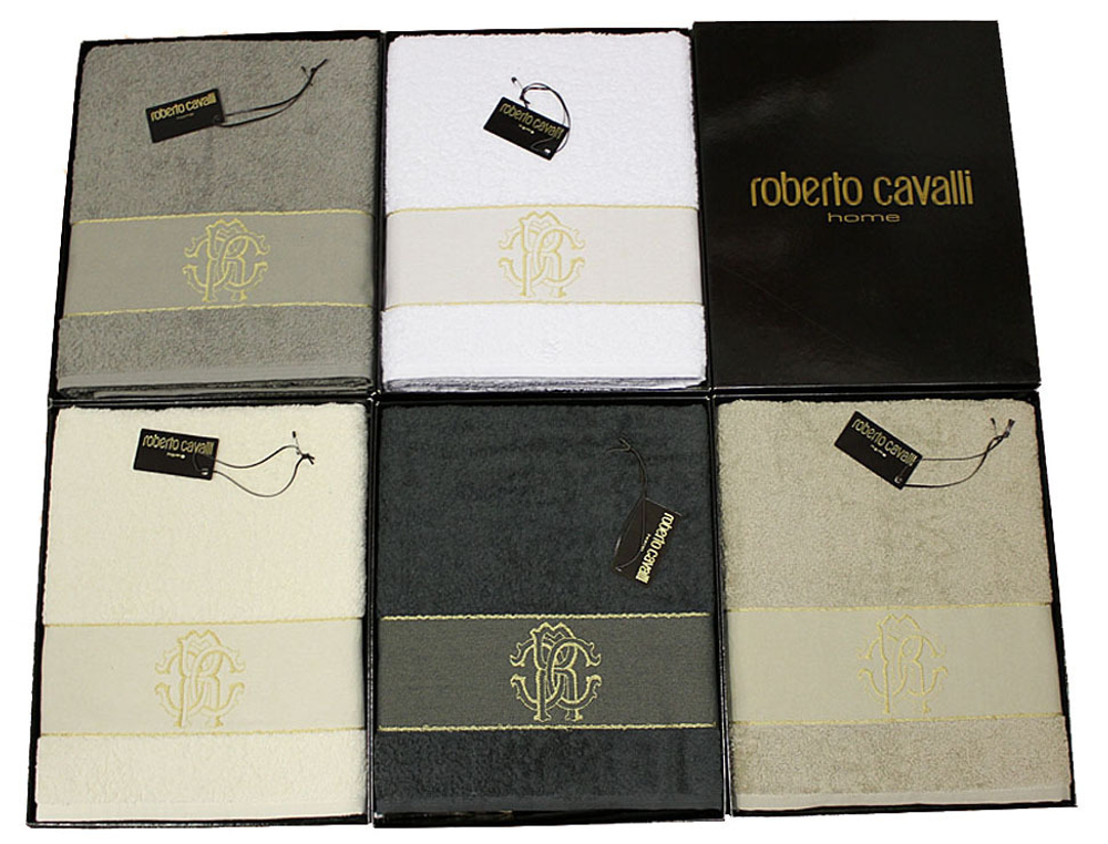 Набор полотенец 2 шт Roberto Cavalli Araldico белый