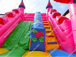 Надувная горка "Розовая крепость"
