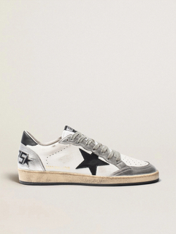 Men's Ball Star in leather with silver inserts and black leather star