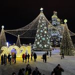 Уличная елка каркасная "Уральская" (пвх) 27 м