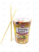 Корейская пшеничная лапша со вкусом говядины Samyang Beef flavour, 65 гр.