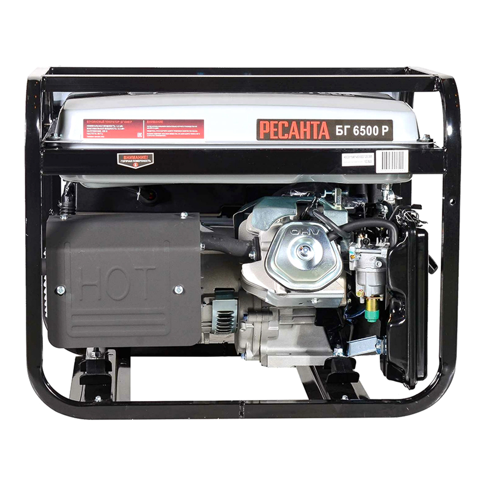 Электрогенератор бензиновый однофазный Ресанта БГ 6500 Р