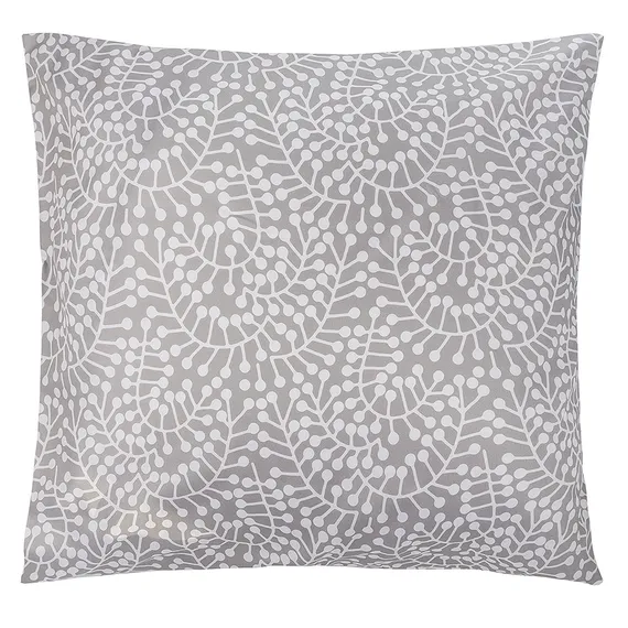 Набор из двух наволочек серого цвета с принтом Спелая смородина из коллекции scandinavian touch, 70х70 см