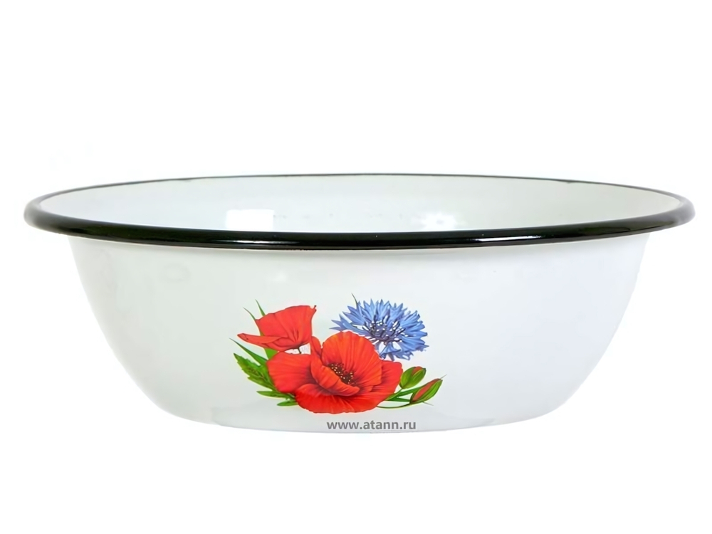 Миска 1л эмалированная с рисунком