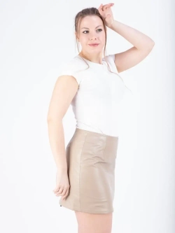 Юбка женская кожаная юбка кожаная