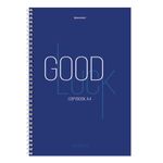 Тетрадь А4, 120 л., BRAUBERG, гребень, клетка, обложка твердая, "Good Luck", 404074, 4шт