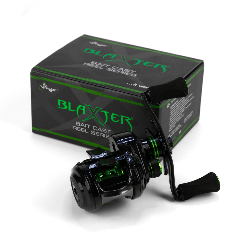 Катушка мультипликаторная Stinger Blaxter 100L (2NMB+3BB+1RB, мет. шпуля)