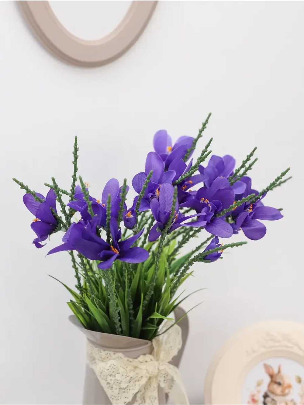 Искусственные цветы для декора ирисы