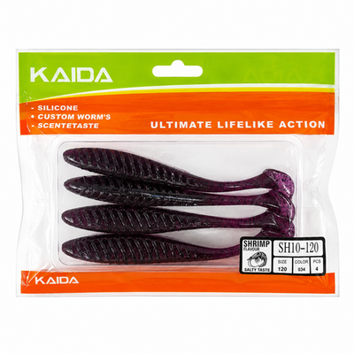 Набор силиконов KAIDA SH10-120 12см 4шт COL034 №87