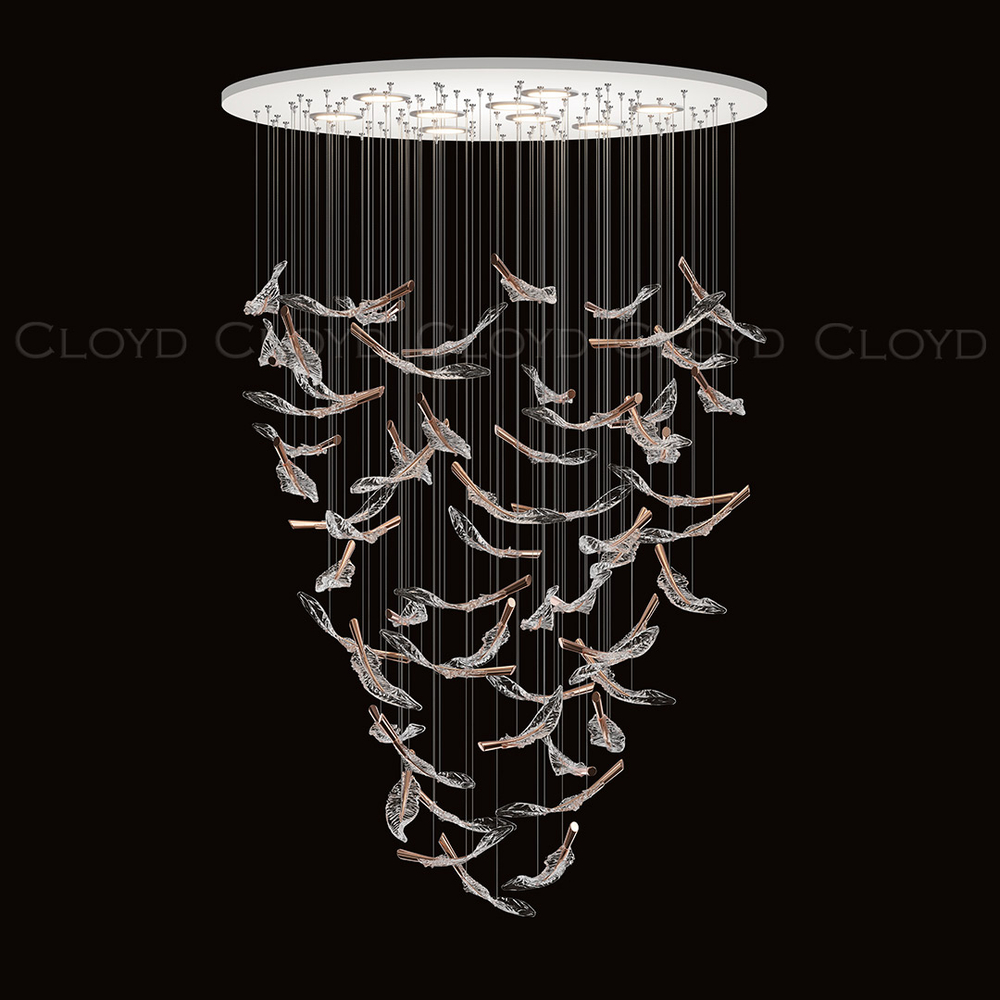 Декоративная композиция Cloyd AERIA 1686 S60 / Ø80 см - с потолочной чашей - белый (арт.60018)