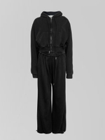 Костюм спортивный Rainbow Yan 1156 из укороченной толстовки на молнии и широких штанов с защипами