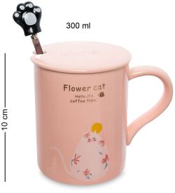 MUG-273/1 Кружка «Цветочный кот»