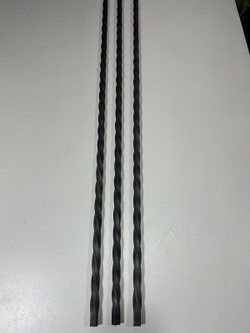 Кованый элемент торсион 1000мм квадрат полнотелый 12х12мм