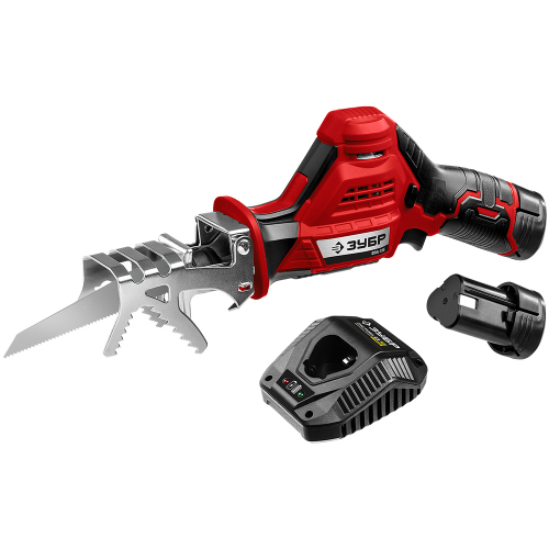 Пила сабельная Зубр СПЛ-125-22 12 В 2х2 Ач