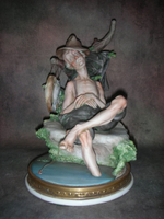 Статуэтка. Фарфор. Спящий рыбак. Capodimonte. Италия