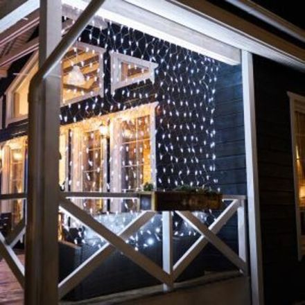 Гирлянда "Сеть" 2,5х2,5м, черный ПВХ, 432 LED Белые