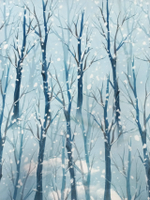 Футер 2х нитка петля купон Зимний лис