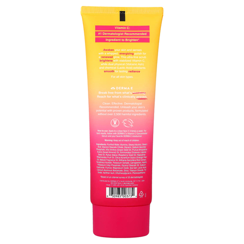 DERMA E, скраб с витамином C, для всех типов кожи, 113 г (4 унции)