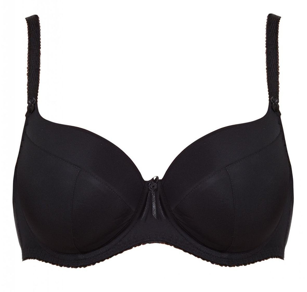 Элегантный бюстгальтер с уплотненными чашками из нежной микрофибры (Размер: 90F) (Цвет: белый)