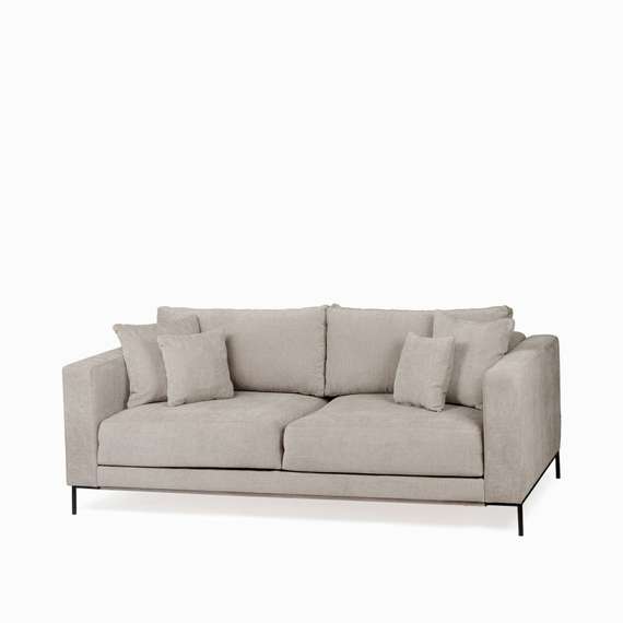 Диван раскладной Newton 230 см, серо-бежевый