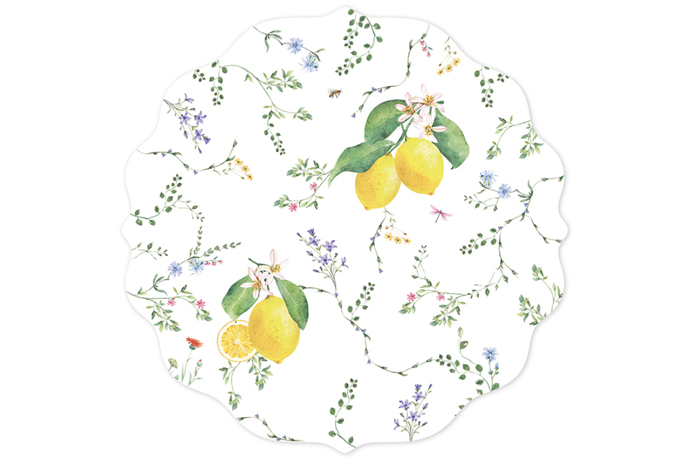 Набор подставок под горячее 2шт 34.5см Easy Life Цветы и лимоны