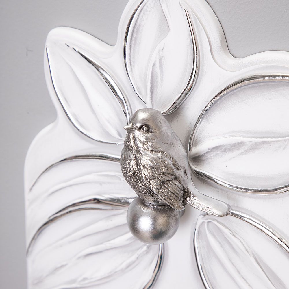 Полка-ключница Зарничка Блум Айс Античное серебро