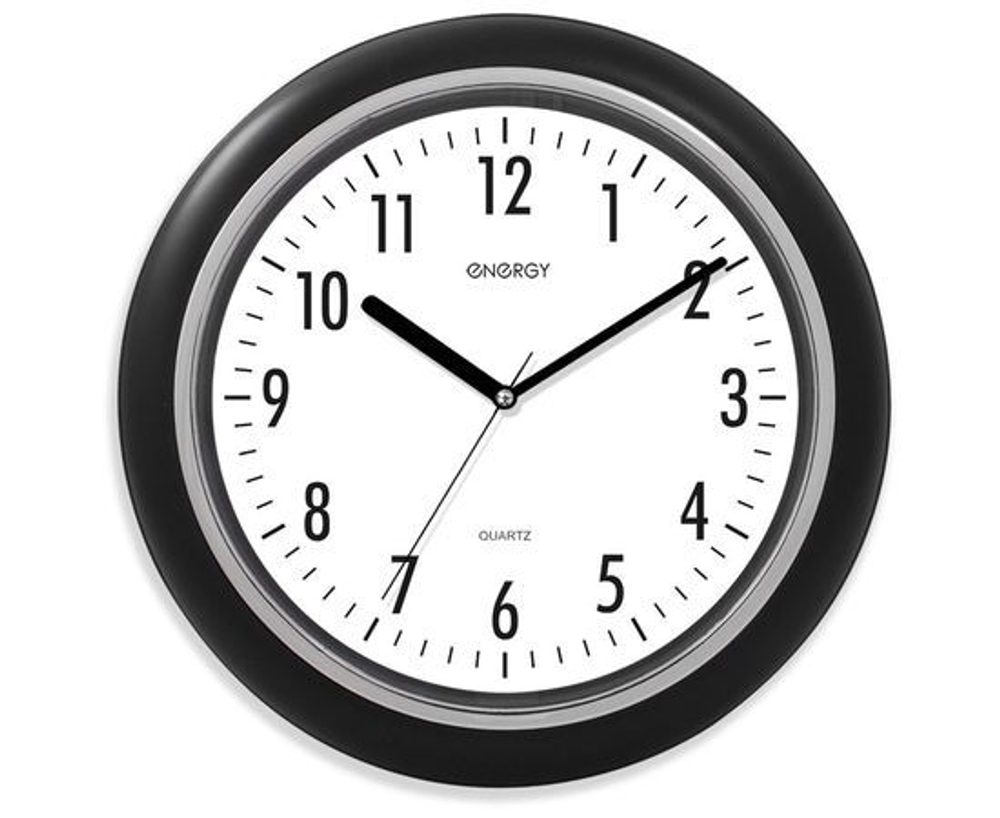 Часы настенные Energy EC-07, 24,5*4см (круглые) плавный ход, пластик, АА*1шт нет в компл