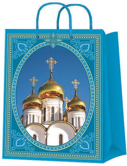 Подарочный пакет с рисунком.