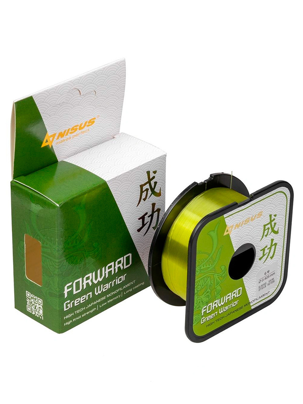 Леска для рыбалки Nisus FORWARD Green Warrior Nylon 0,309mm/100m (N-FGW-0309-100)