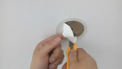 Термокольцо прозрачное для натяжного потолка диаметр 90мм 4 шт