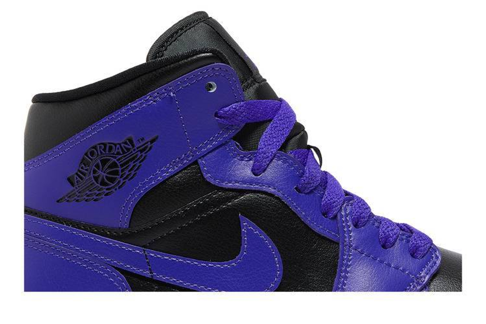 Кроссовки Jordan Air Jordan 1 Mid "Purple Black" (Женская размерная сетка)