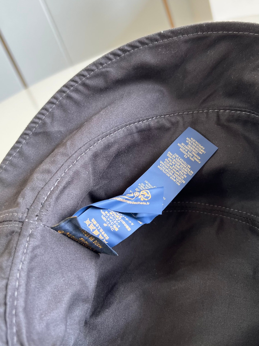 Louis Vuitton Blason Shading Denim Reversible Bucket Hat
