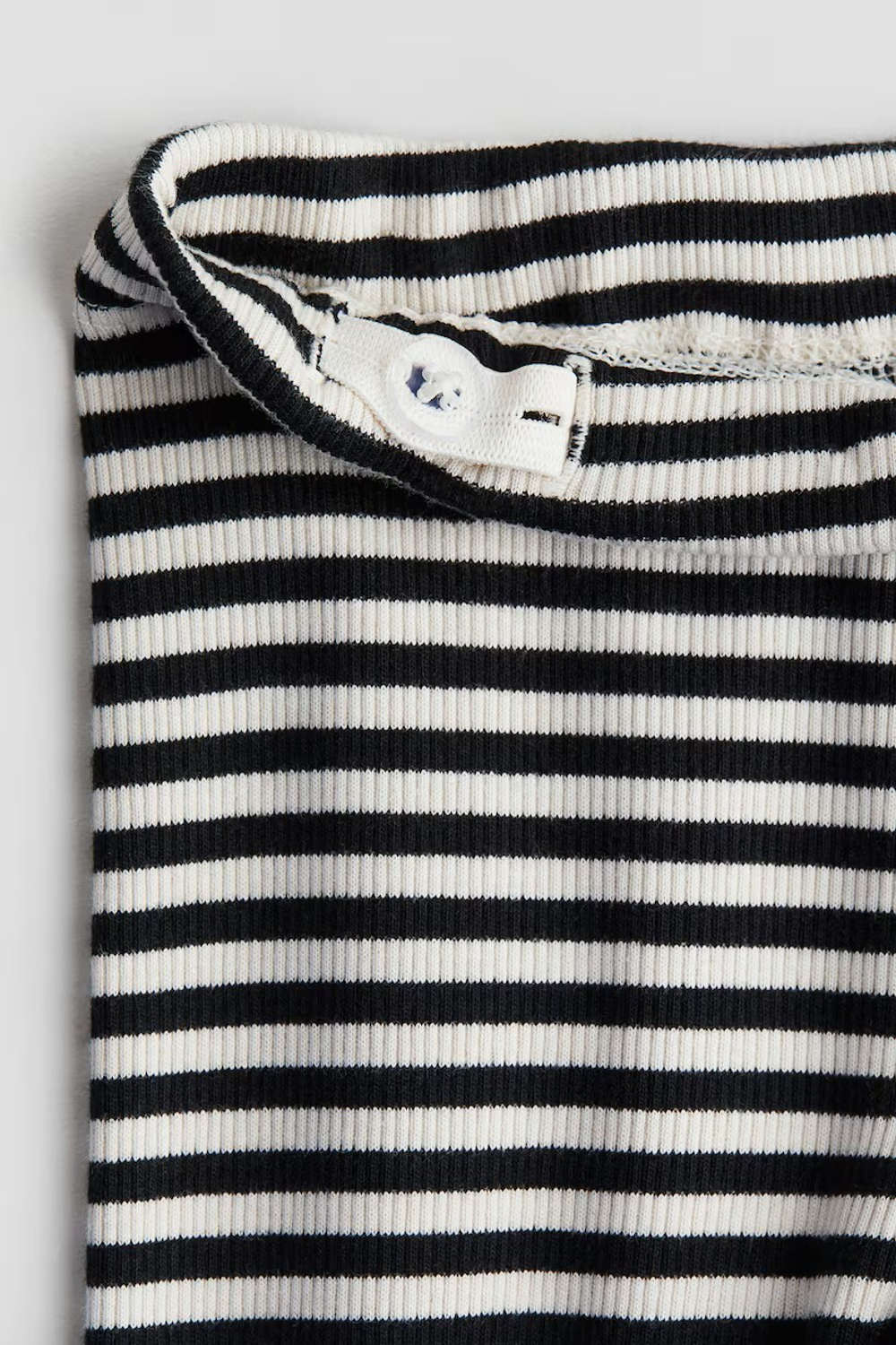 H&M Трикотажные легинсы в рубчик, полоски