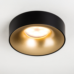 L01002327 Светильник LEVIGO MR16/HP16 ЗОЛОТО/ЧЕРНЫЙ МАТОВЫЙ (010023+510027)