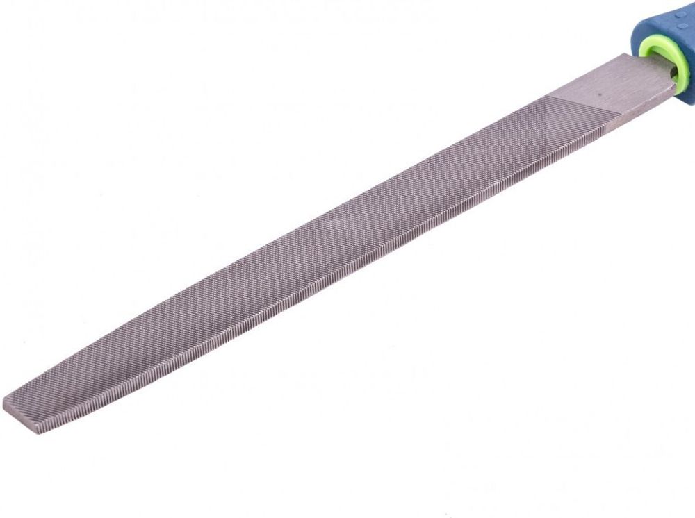 16227 Напильник, 200 мм, плоский, двухкомпонентная рукоятка, №2 Сибртех