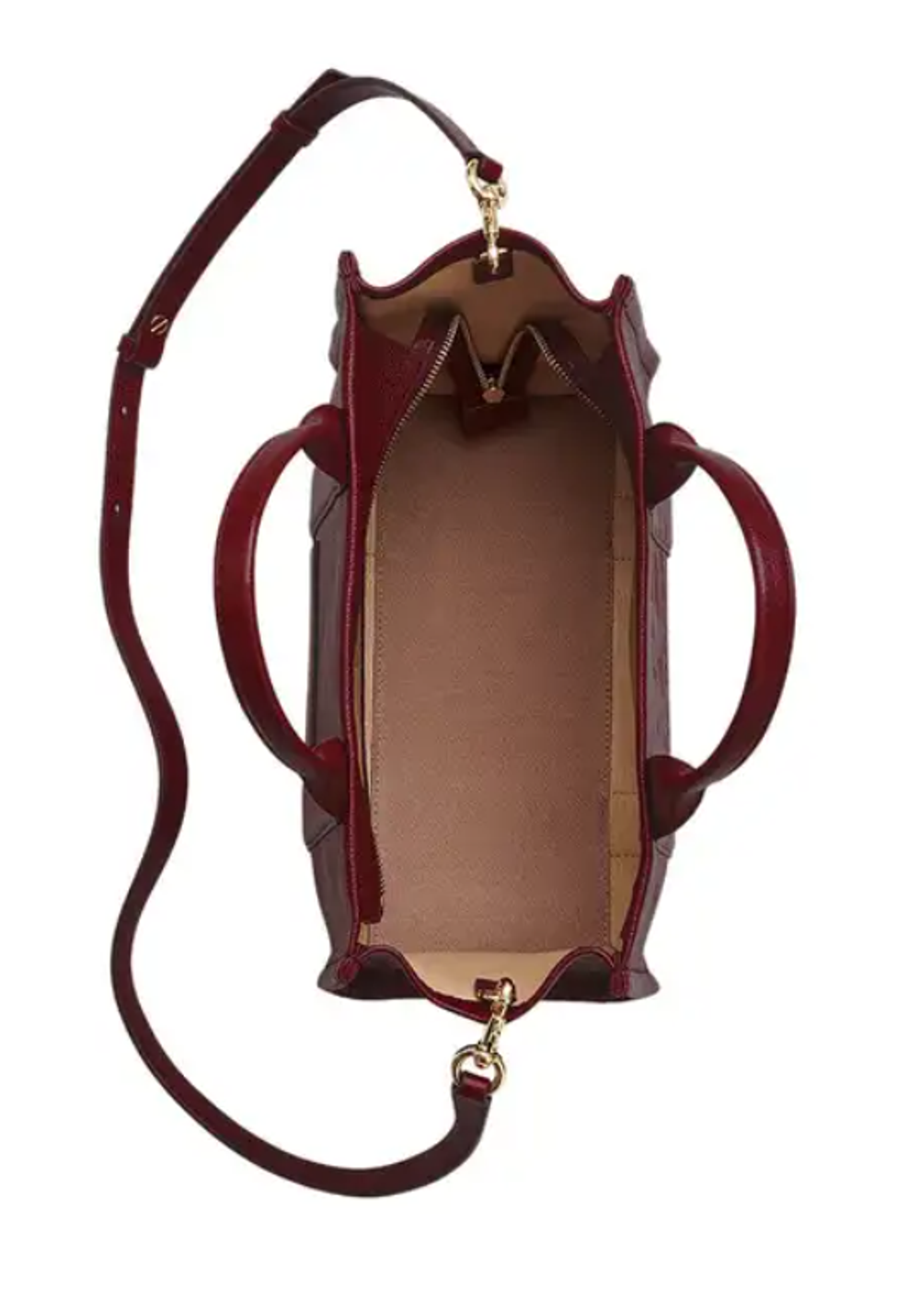The Leather Medium Tote Bag – Cherry