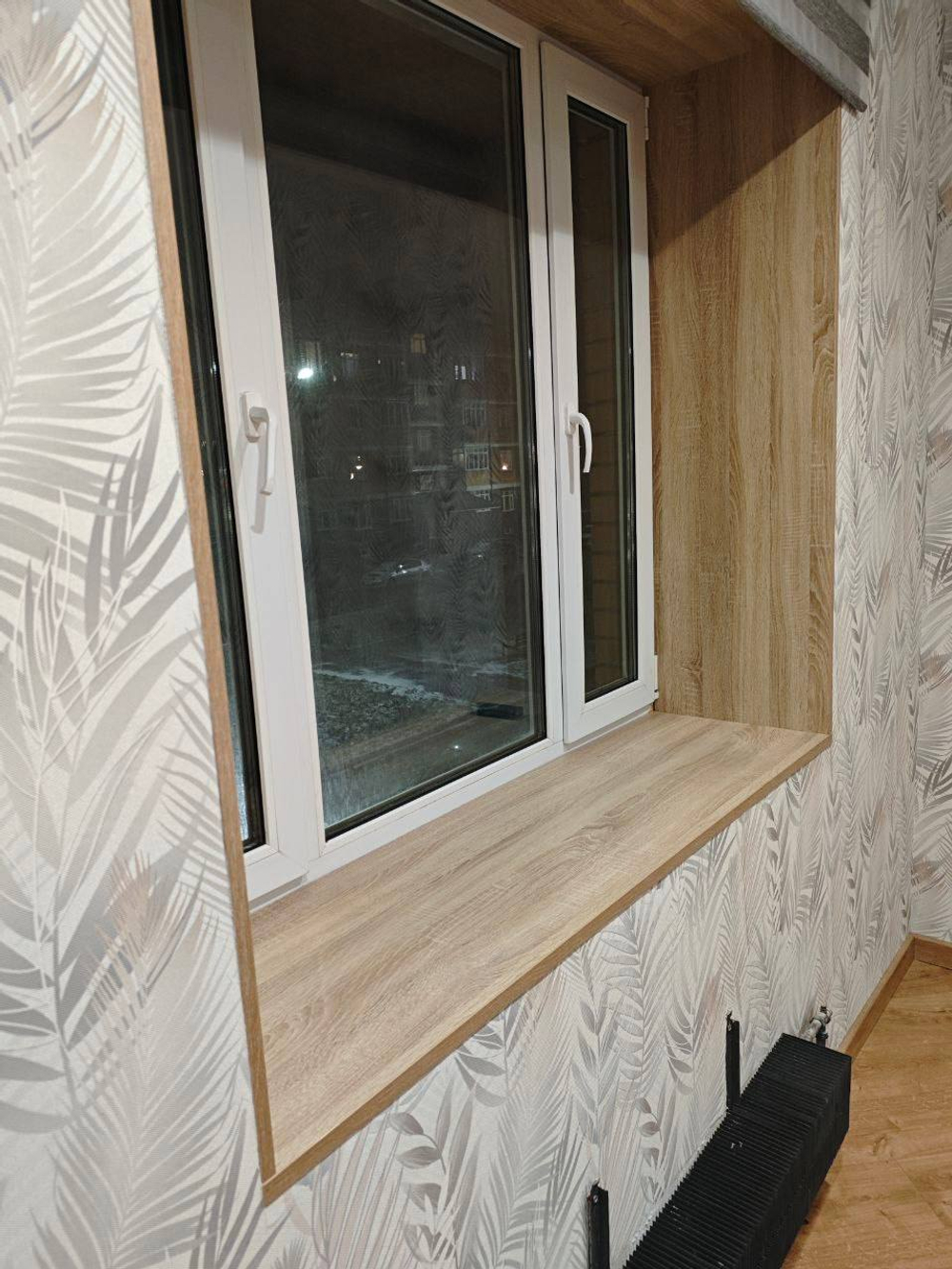 Откос оконный из шпонированного МДФ