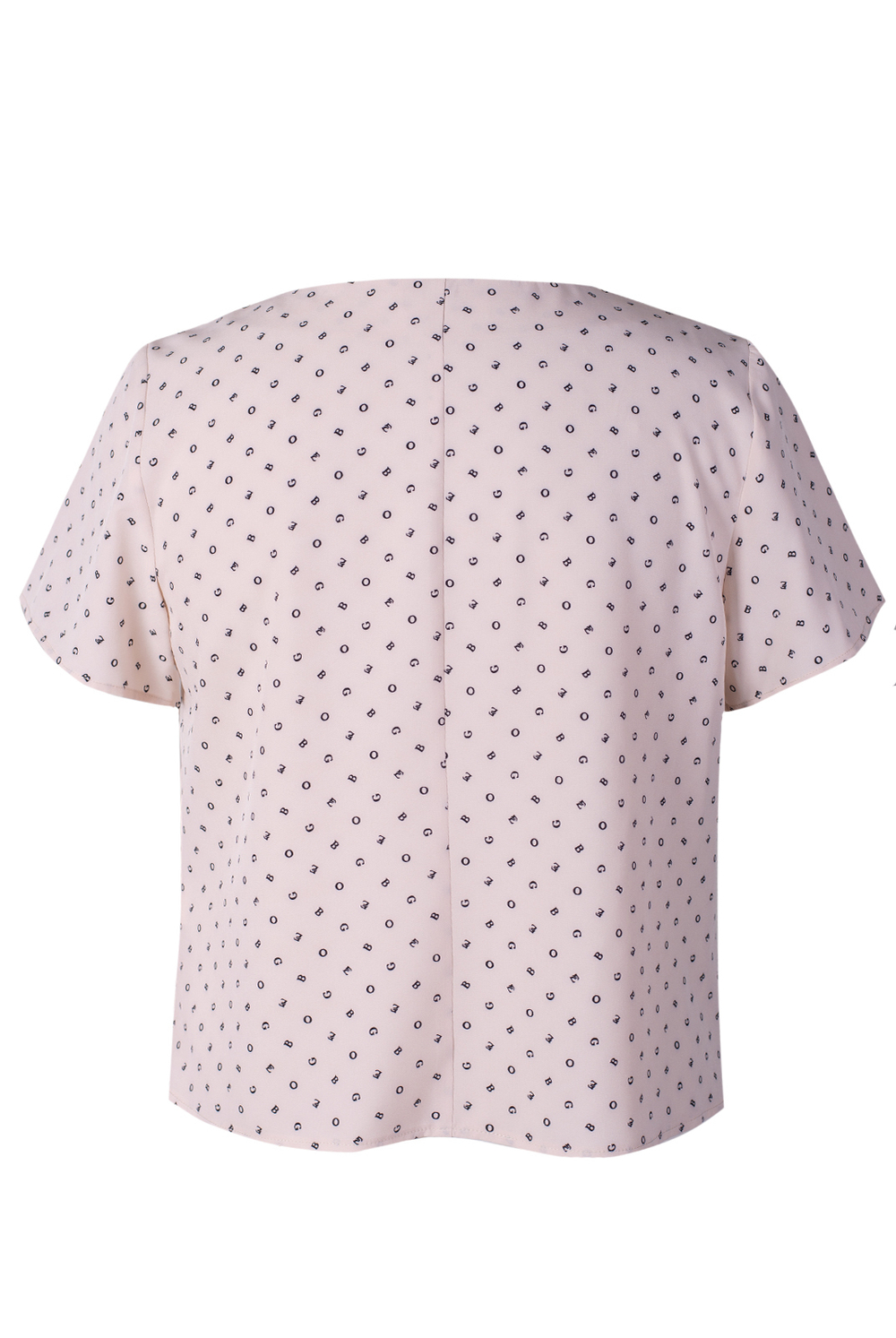 Блузка женская 4132ВПА, бежевый алфавит #176Бал094132ВП