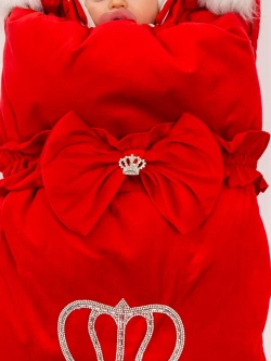 Конверт на выписку новорождённому зимний