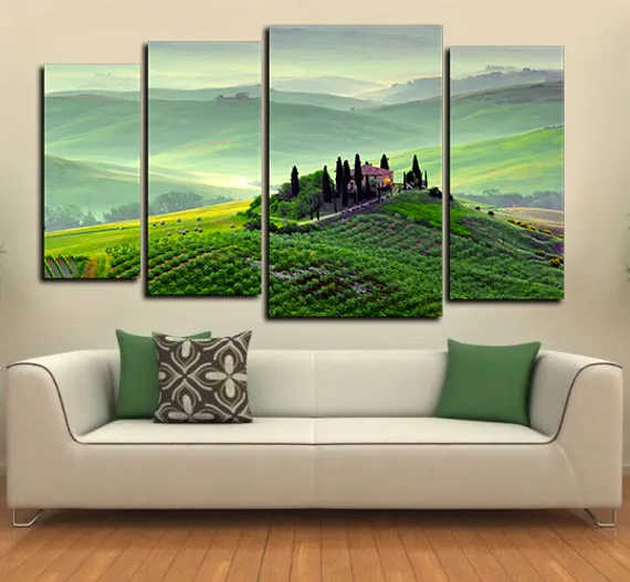 Модульная картина "Домик в горах"