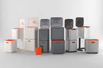 Контейнер для мусора с двумя баками Totem Compact 40 л графит, Joseph Joseph